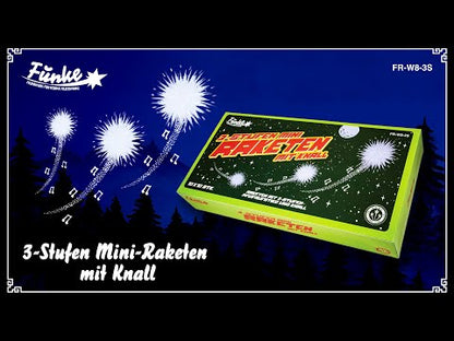 3-Stufen Mini-Raketen mit Knall